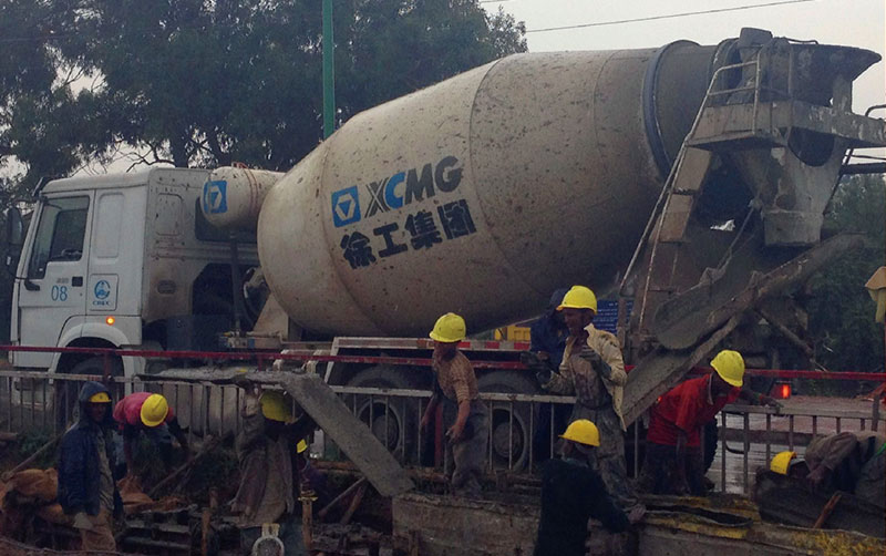 XCMG concrete trucks...